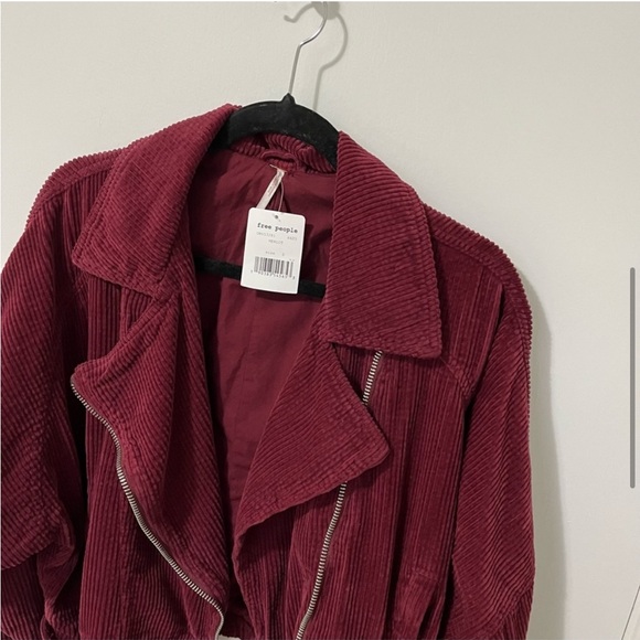 NWT Free People Slouchy Corduroy Dolman Moto
Jacket Merlot Red size Small - Picture 6 of 16